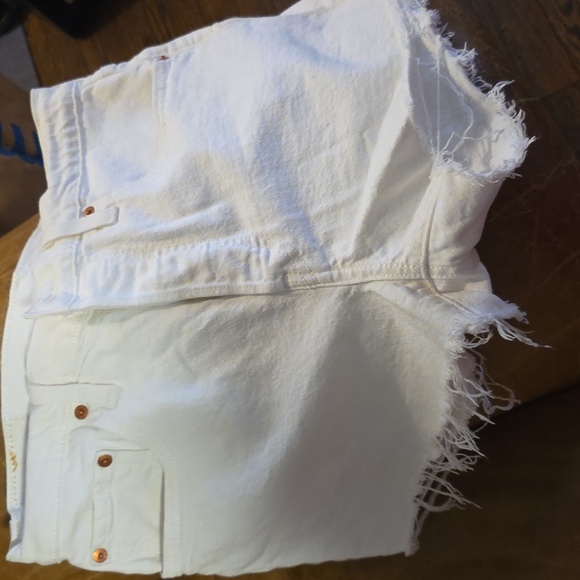 Levi's Pants - Levi's White Denim Cutoff Shorts